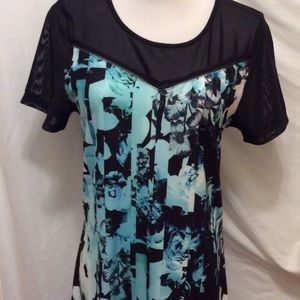Nanette Lepore dress, black and Blue M - NWOT